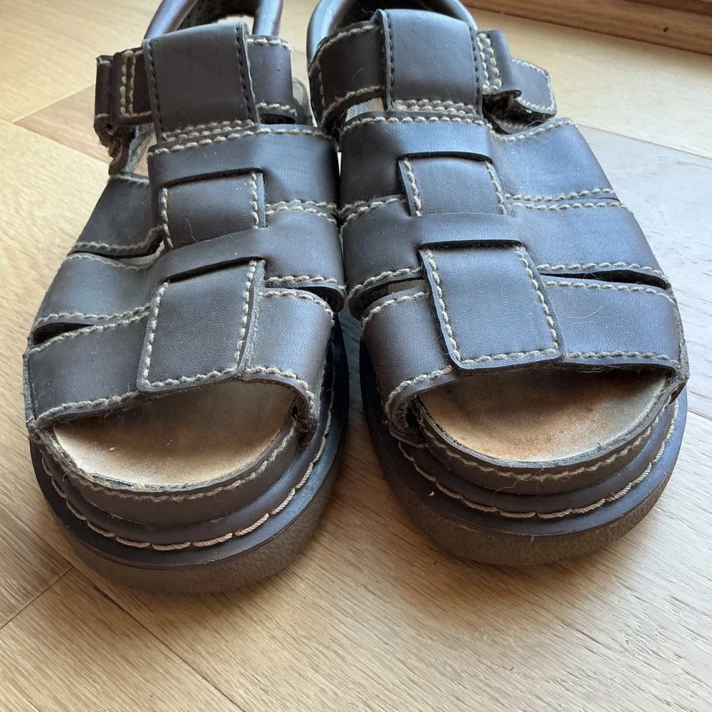 Lower East Side Fisherman Sandals Womens 8.5 Brown Platform 90s Grunge Y2K Retro